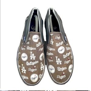 Los Angeles LA Dodgers Vans MLB Slip On Size 10.5 FIT LIKE 9.5